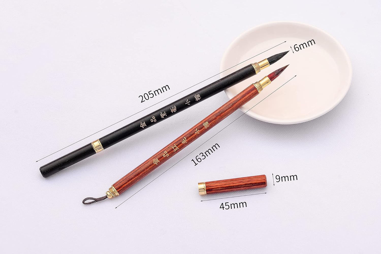 2pcs Traditional Chinese Calligraphy Writing Sumi Painting Brush Pens