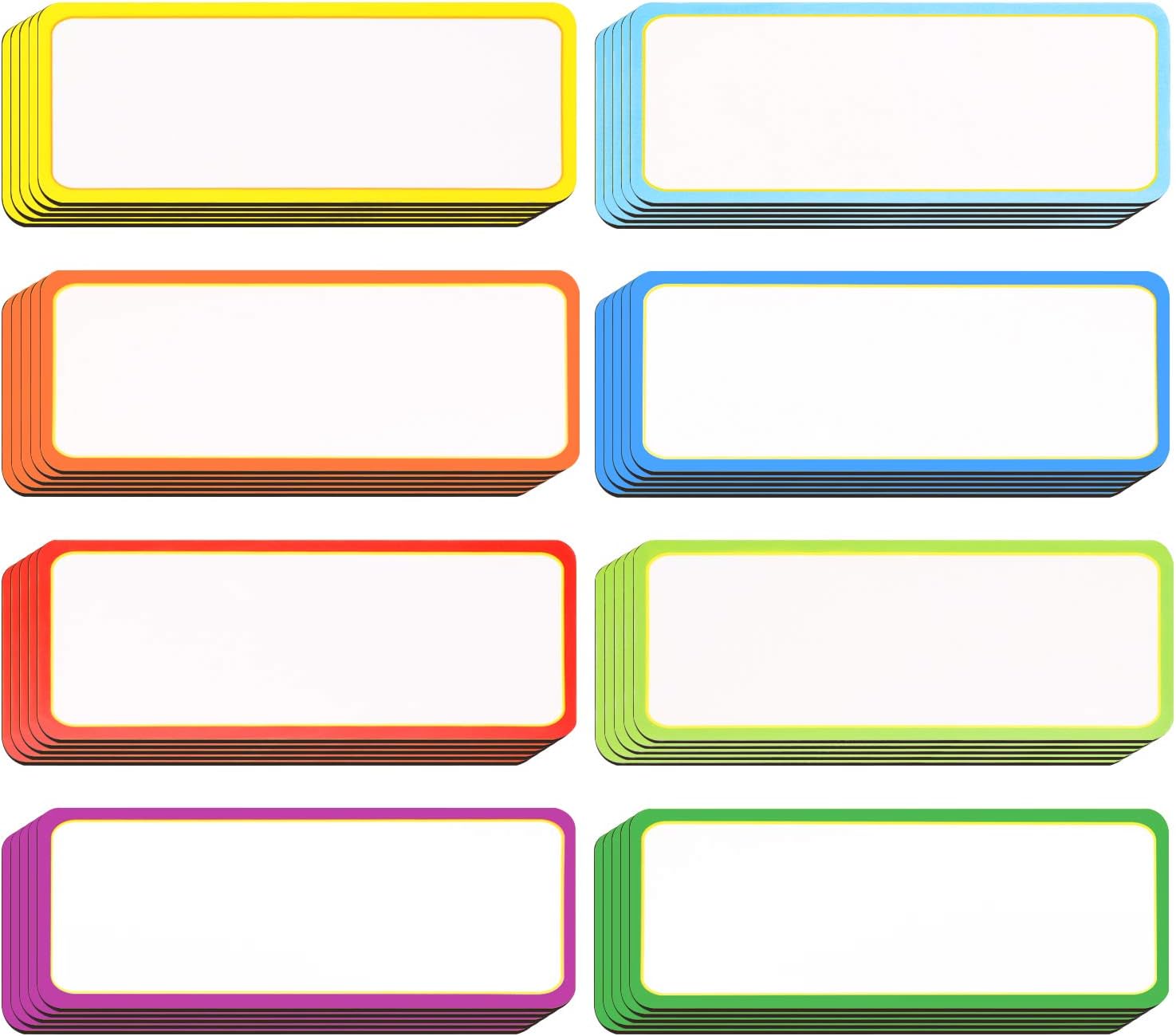 40 Pack Magnetic Dry Erase Labels Name Plate Tags Stickers 8x3cm