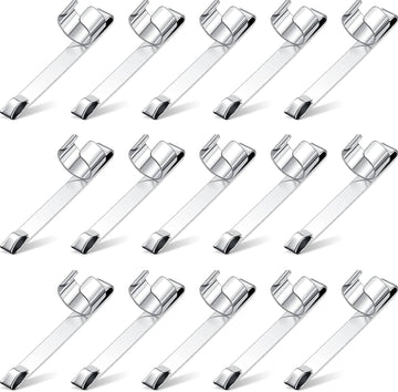 Metal Pencil Clips Slide on Pocket Epoxy Pen Clips Snap In 20 Pack