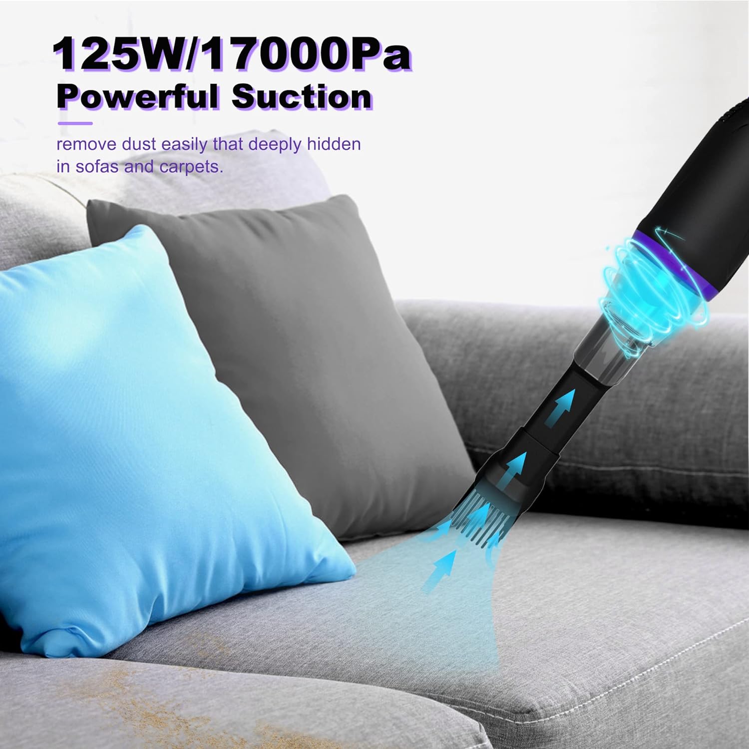 Electric Compressed Air Duster Computer Vacuum,15000mAh Rechargeable