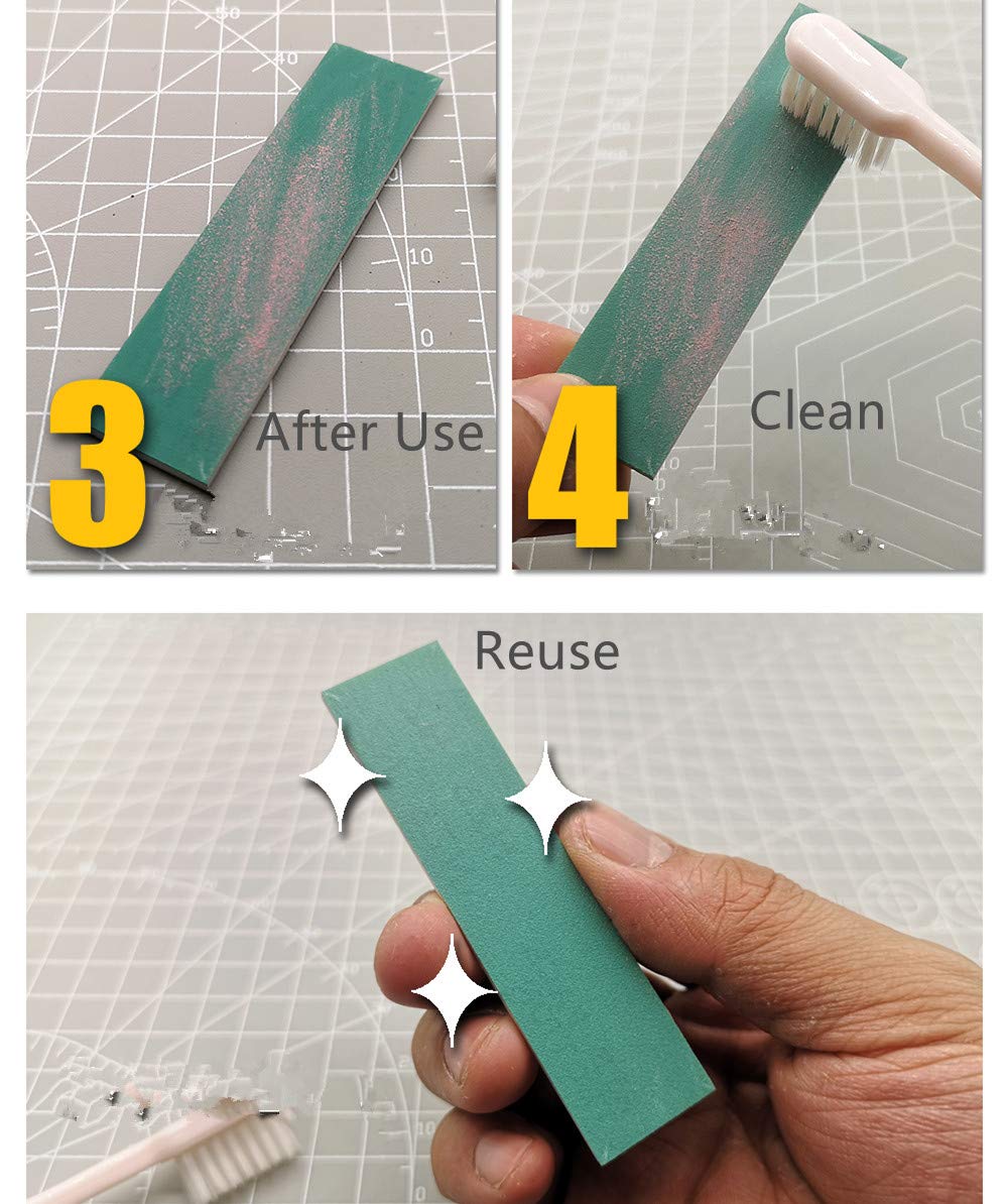 125PCS Wet/Dry Reuse Wear-Resisting Sticky Sandpaper Assorted Grit
