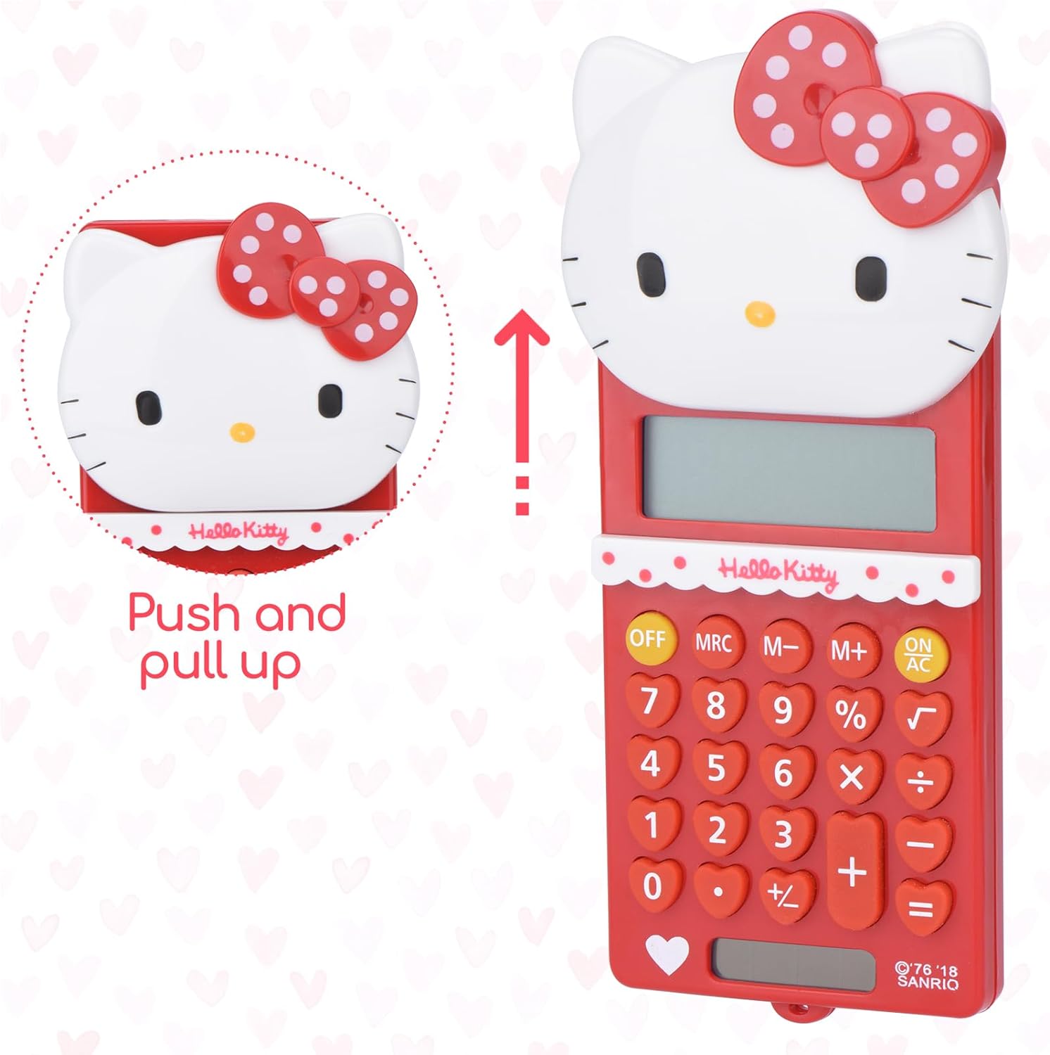 Cute Cat Kitty Kids Calculator 8 Digit with LCD Display