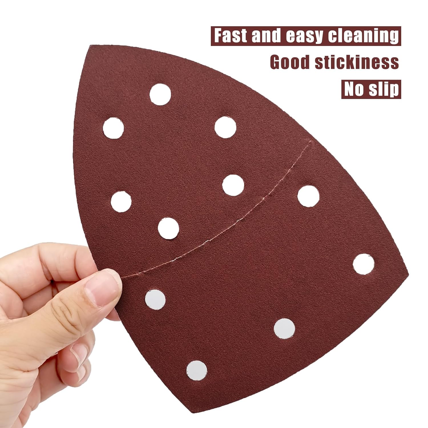 50PCS Mouse Detail Sander Paper,40/60/80/120/180/240 Grit 11 Holes