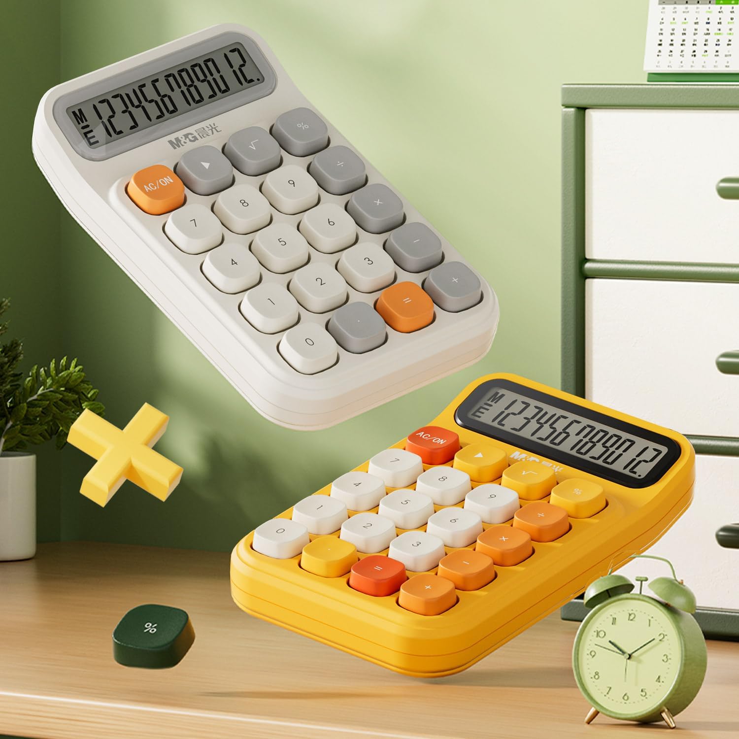 M&G Desk Calculator with Mechanical Buttons