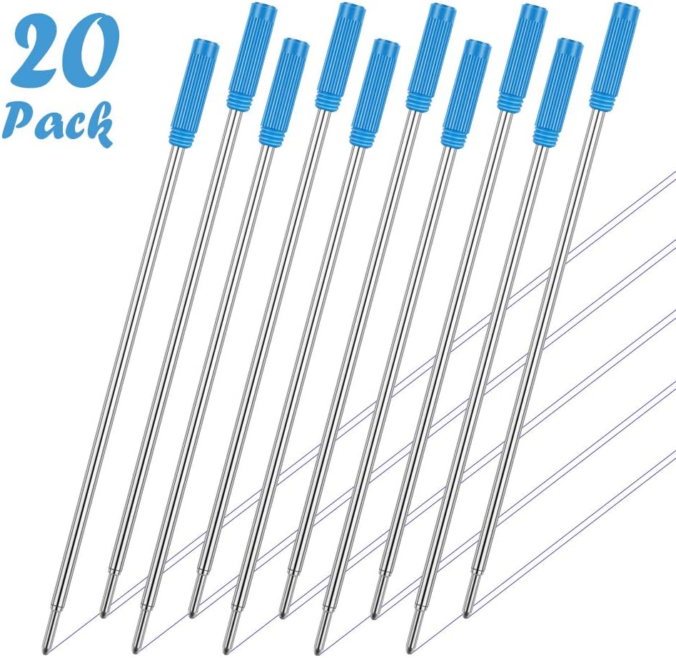 Cross Compatible Ballpoint Pen Refills 20 Pack,Medium Point