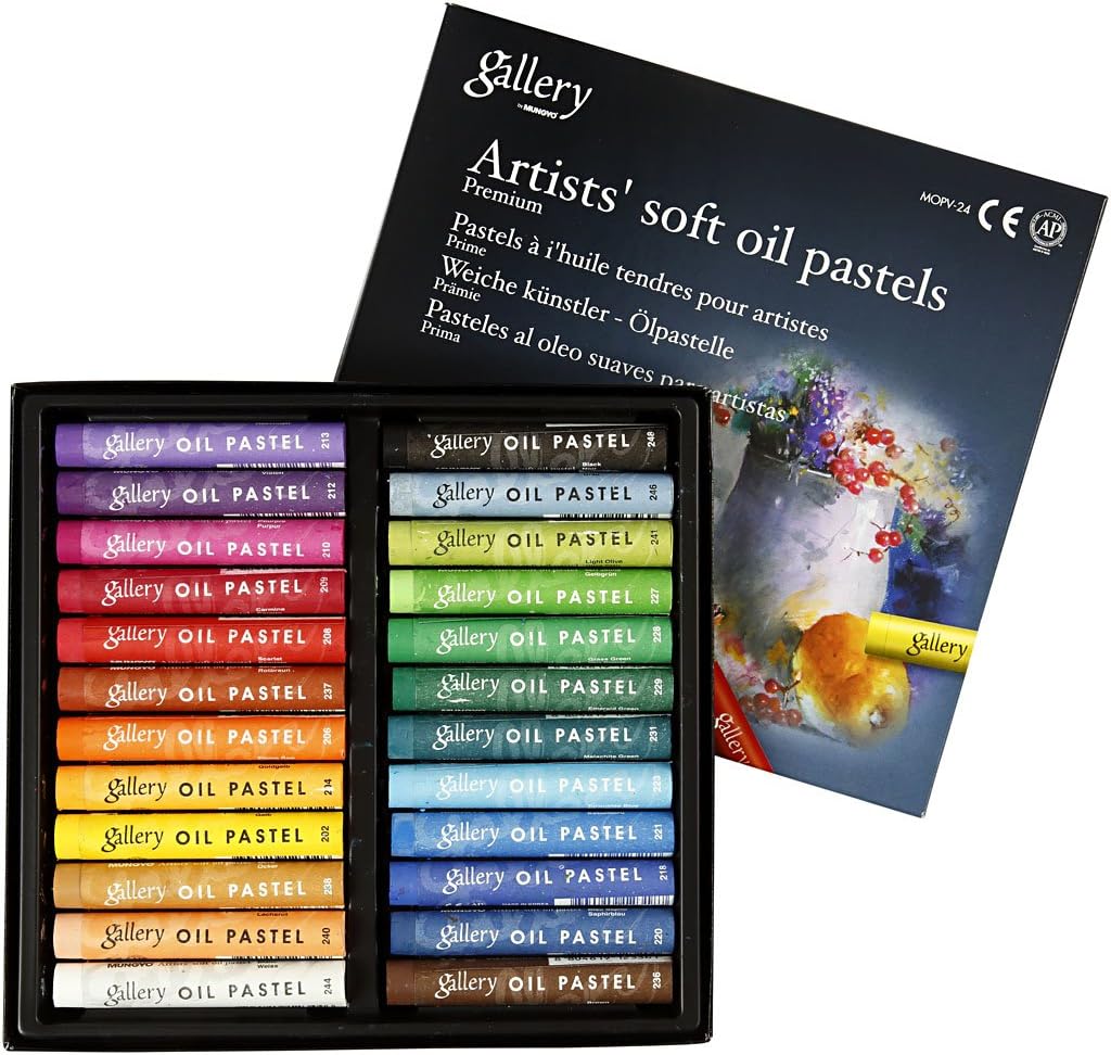 Mungyo Gallery Soft Oil Pastels Set of 24 - Assorted Colors