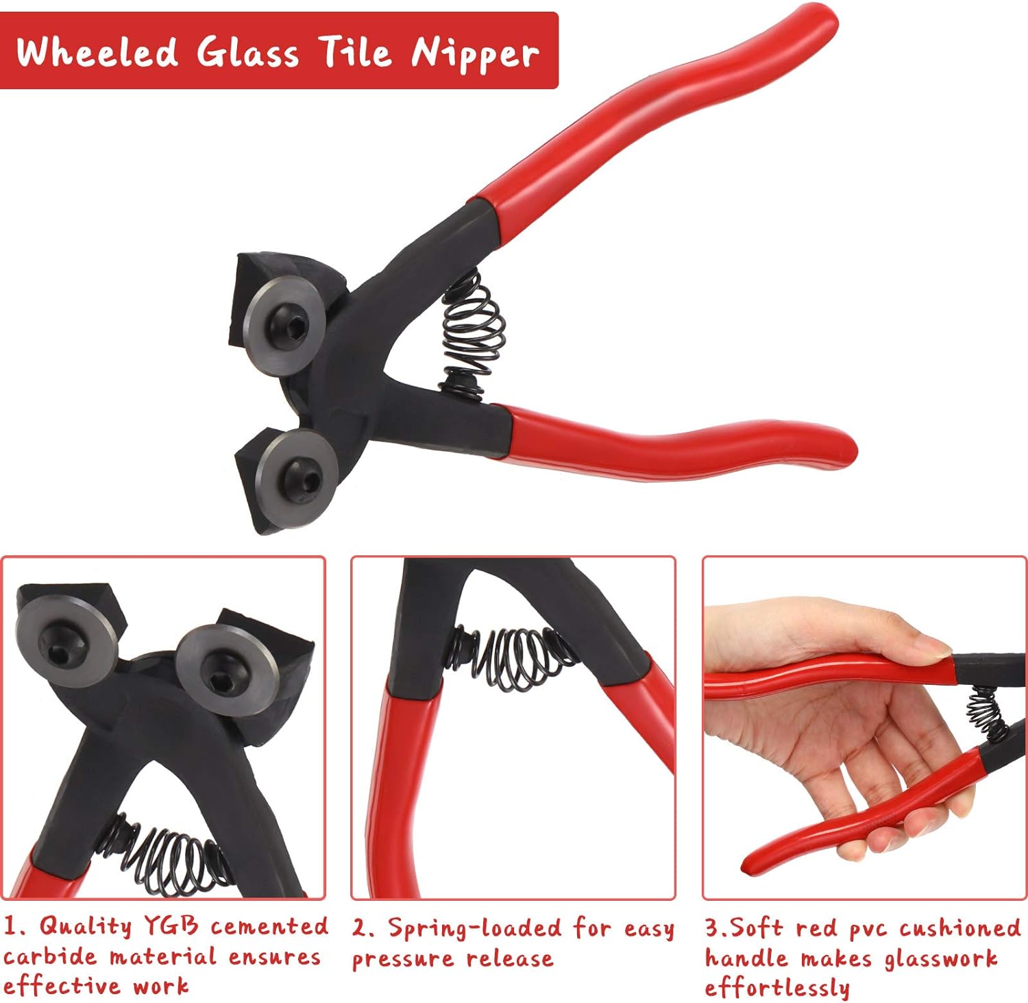 8Pcs Glass Mosaic Cutter Kits,Nipper,Plier,Hex Wrench,Oil Dispenser