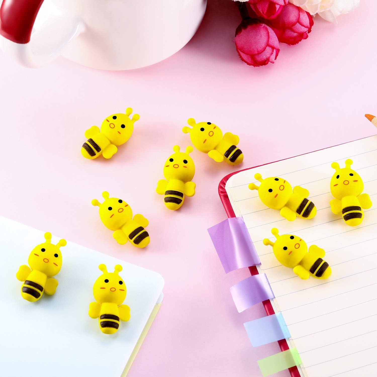 30 Pack Bee Erasers