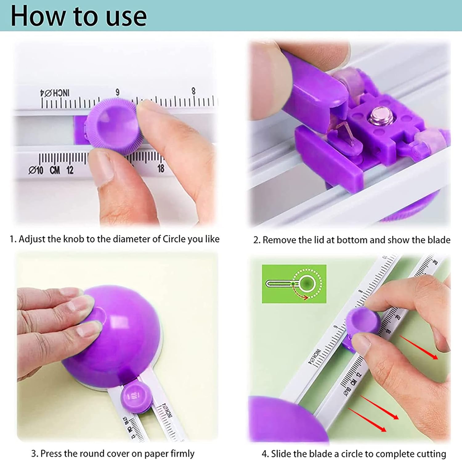 Circle Cutter for Paper Crafts Cardboard Cutting Tools