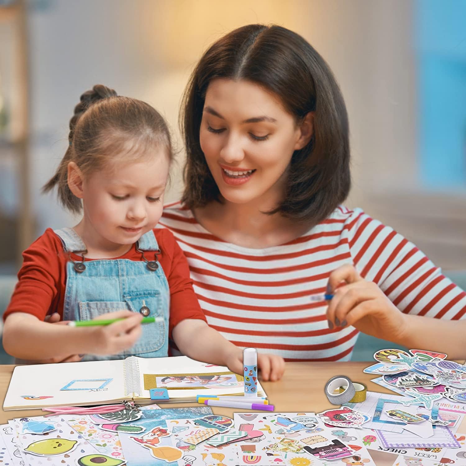 DIY Journal Set for Girls Ages 8-13 and Up - Blue Wave