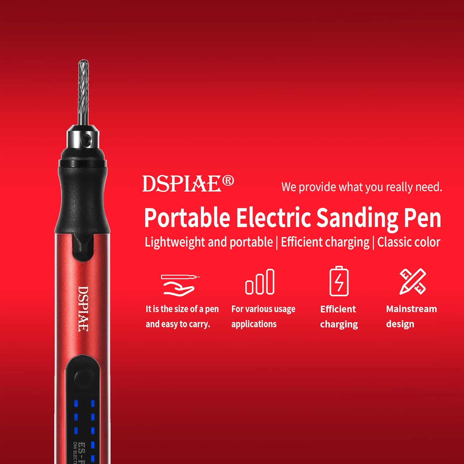 USB Charge Portable Electric Micro Sanding Pen For Hobby Model Craft