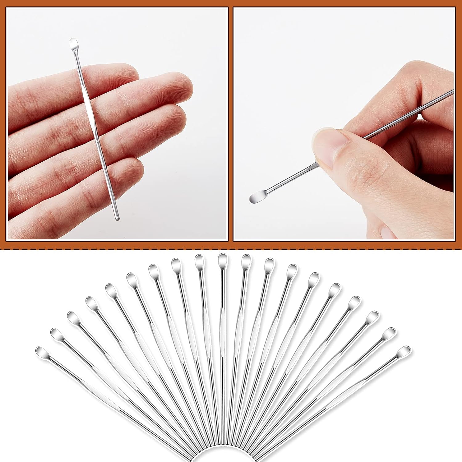 Stainless Steel Wax Sticks Concentrate Carving Tool 50 Pack