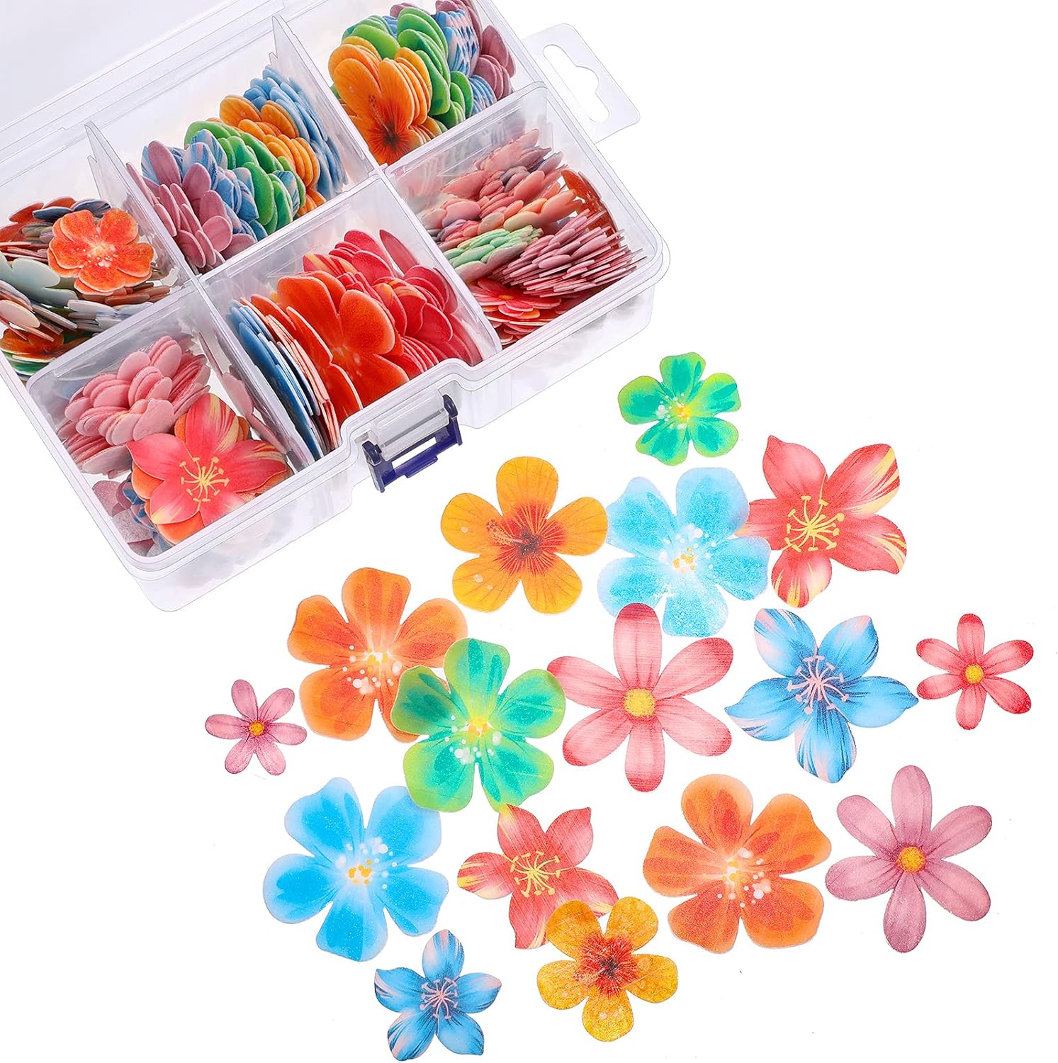 314Pcs Flowers Cupcake Toppers Wedding Cake