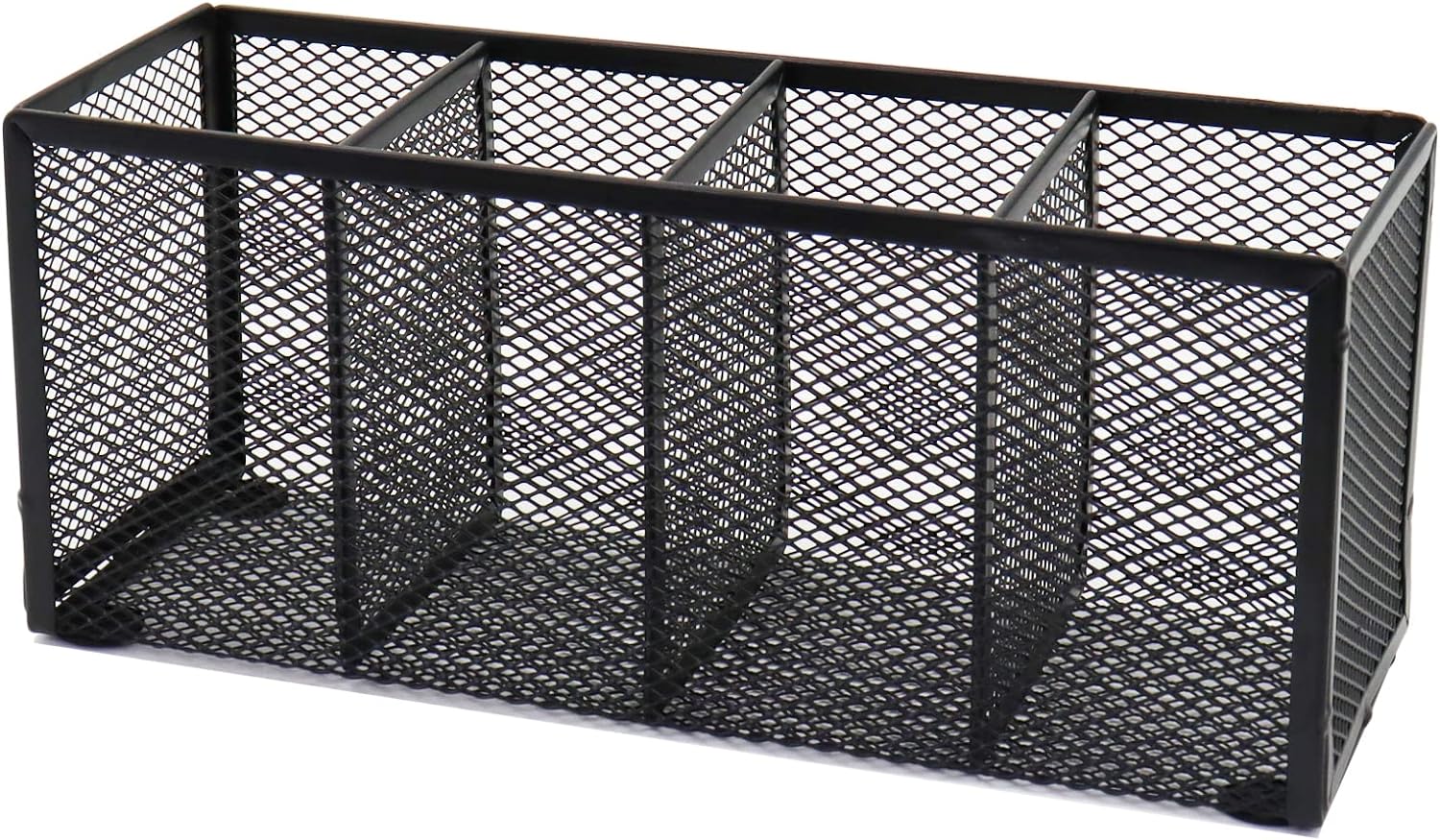 Black Mesh Pen Pencil Holder,Small Metal Desk Organizer