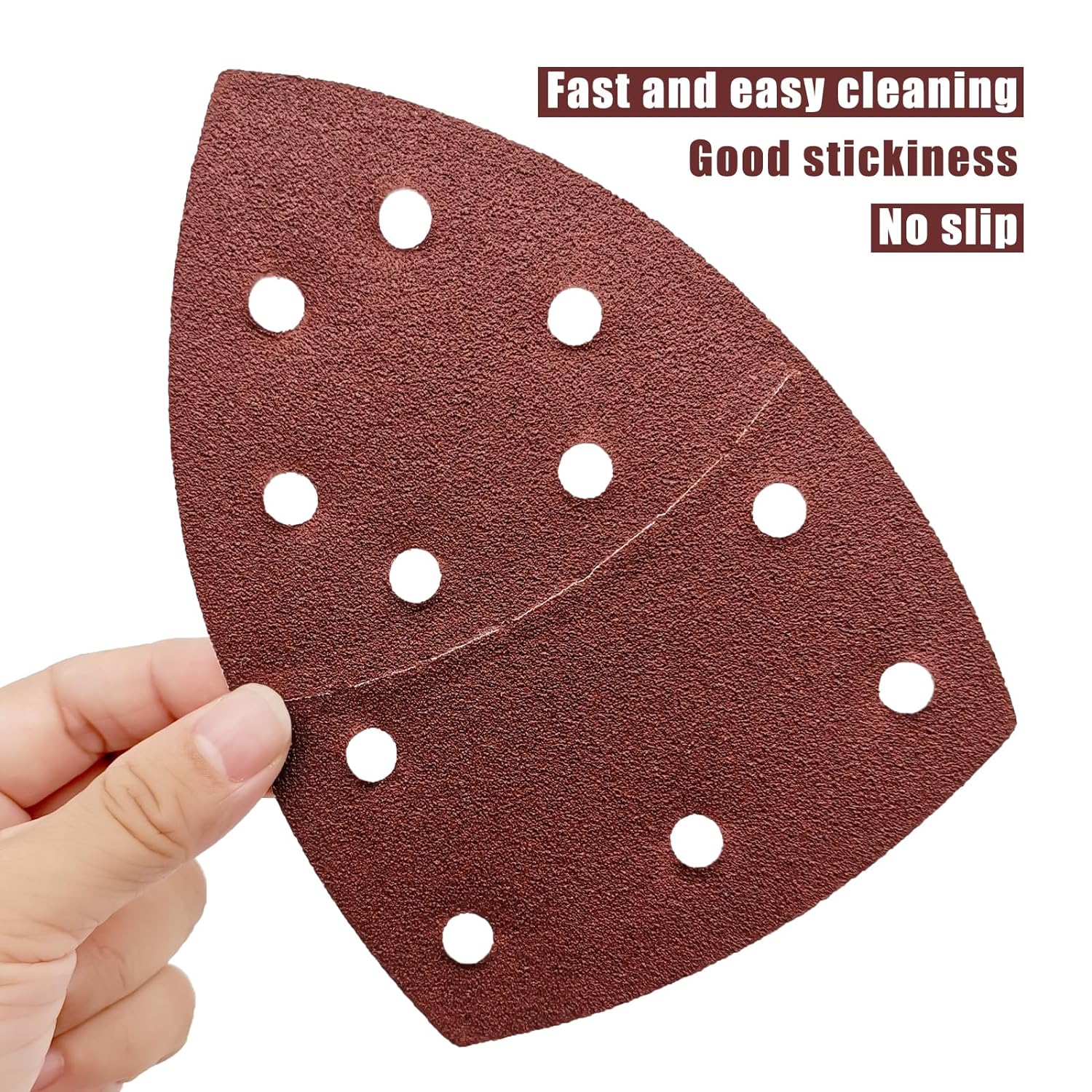 50PCS Mouse Detail Sander Paper,40/60/80/120/180/240 Grit 11 Holes