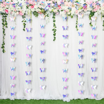 3D Butterfly Hanging Party Garlands Laser Paper Decoration