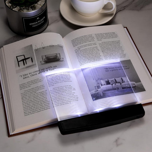 Portable Flat Bookmark LED Reading Light,Glass,Eye Care Reading Lamp