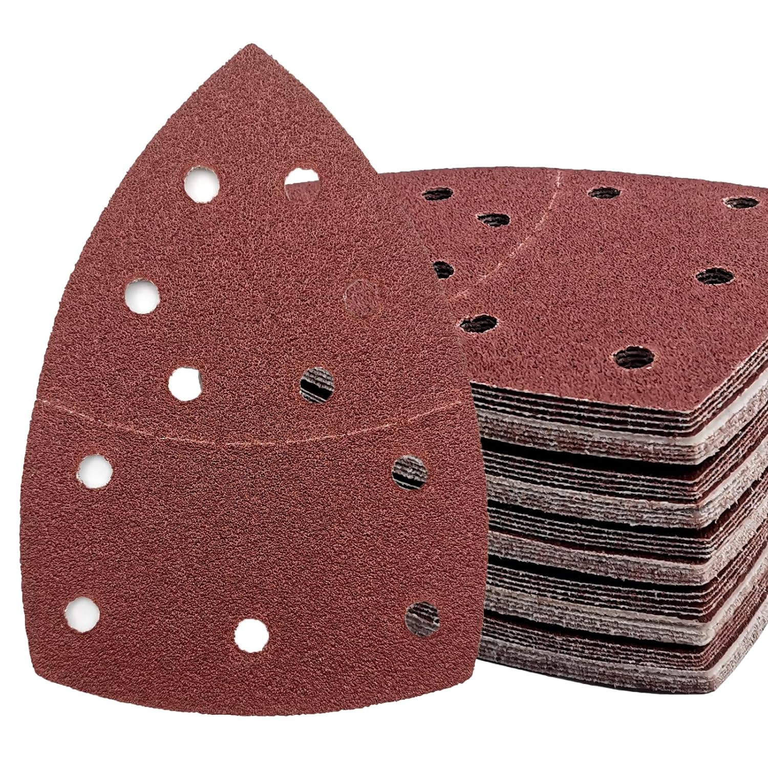 50PCS Mouse Detail Sander Paper,40/60/80/120/180/240 Grit 11 Holes