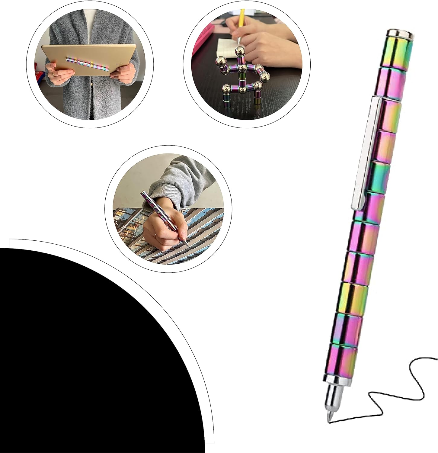 Magnetic Metal Fidget Pen-Deformable(Multicolor)