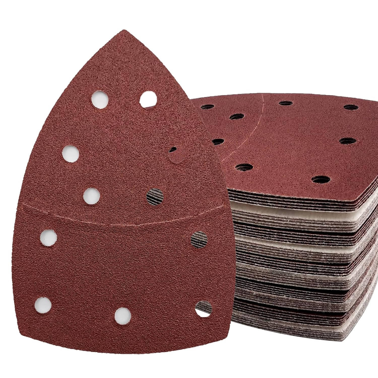 50PCS Mouse Detail Sander Paper,40/60/80/120/180/240 Grit 11 Holes