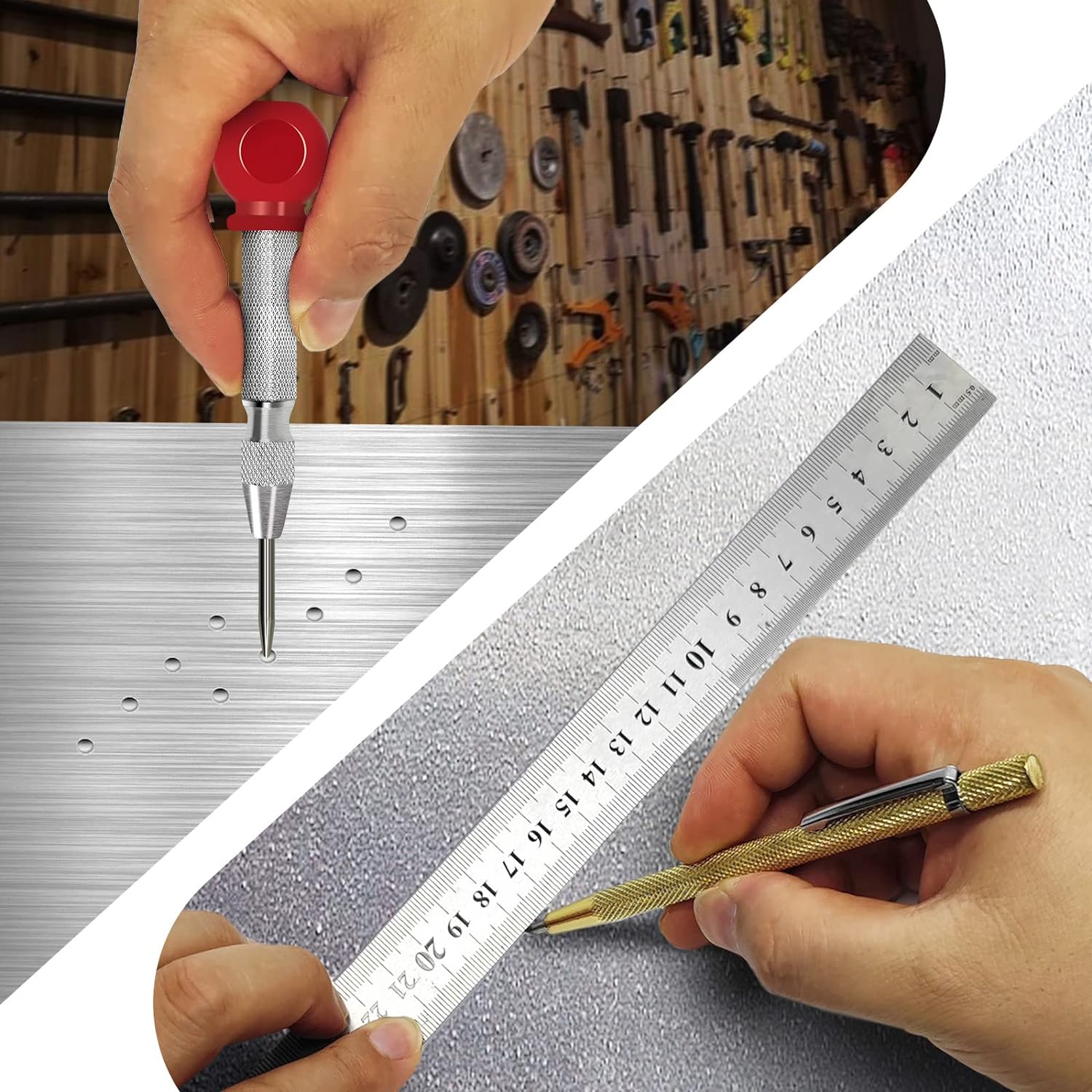 Mechanical Carpenter Pencils Set with 30 Marker Refills for Architect Construction