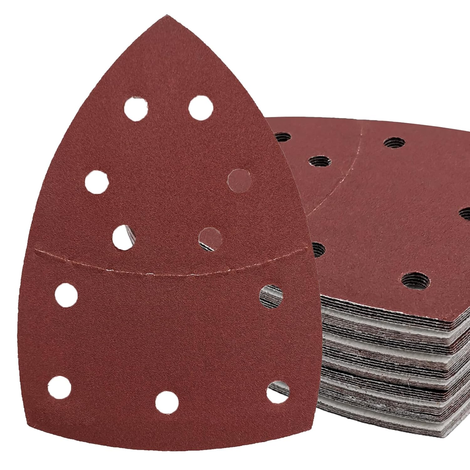 50PCS Mouse Detail Sander Paper,40/60/80/120/180/240 Grit 11 Holes